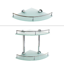 Sanitary Wall Glass Corner Shelf Rack  in Factory Price